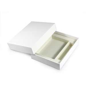 silver foil stamping paper box with strong plastic insert